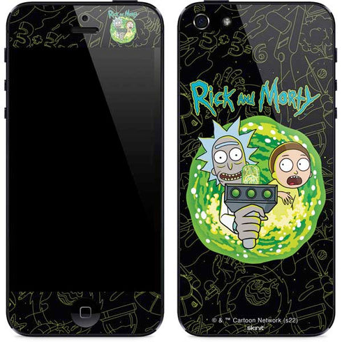 Adult Swim Rick and Morty Portal Travel iPhone 5/5s/5SE Skin