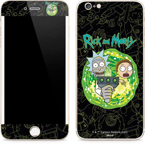 Adult Swim Rick and Morty Portal Travel iPhone 6/6s Plus Skin