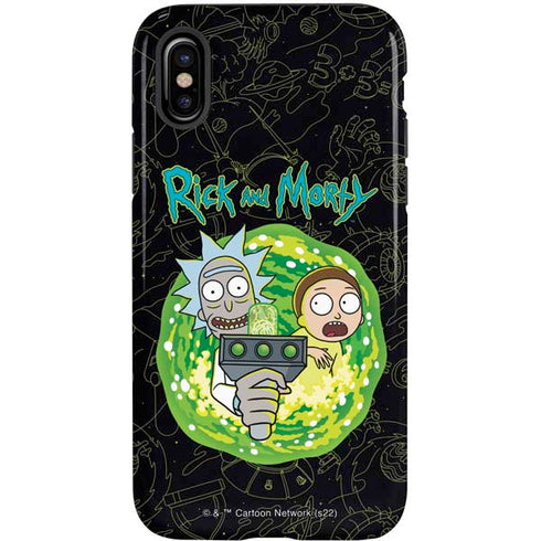 Adult Swim Rick and Morty Portal Travel iPhone X Pro Case