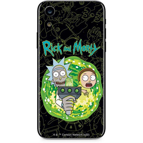 Adult Swim Rick and Morty Portal Travel iPhone XR Skin