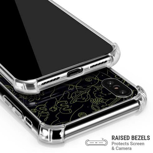 Adult Swim Rick and Morty Portal Travel iPhone XS Max Clear Case