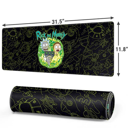 Adult Swim Rick and Morty Portal Travel Gaming Mouse Pad
