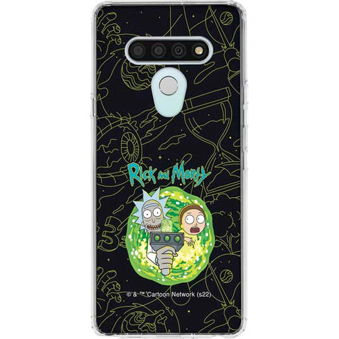 Adult Swim Rick and Morty Portal Travel LG Stylo 6 Clear Case