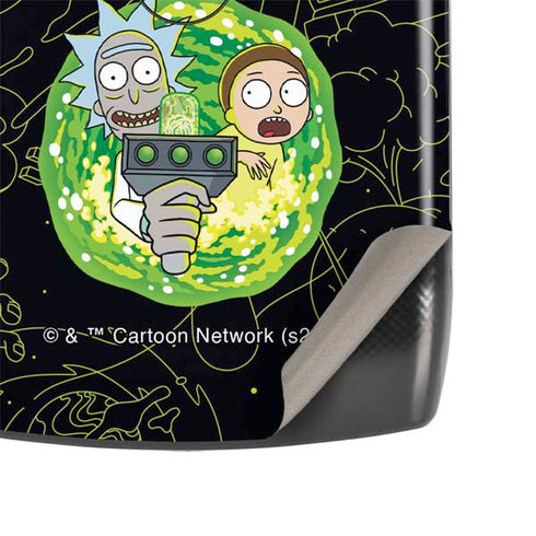 Adult Swim Rick and Morty Portal Travel Motorola RAZR Skin