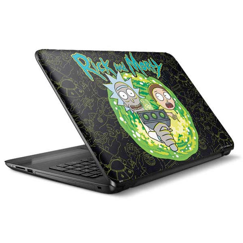 Adult Swim Rick and Morty Portal Travel HP Notebook Skin