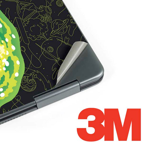 Adult Swim Rick and Morty Portal Travel Notebook 9 Pro 13in (2017) Skin