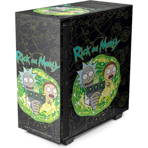 Adult Swim Rick and Morty Portal Travel NZXT H510 Compact ATX Mid-Tower Case Skin
