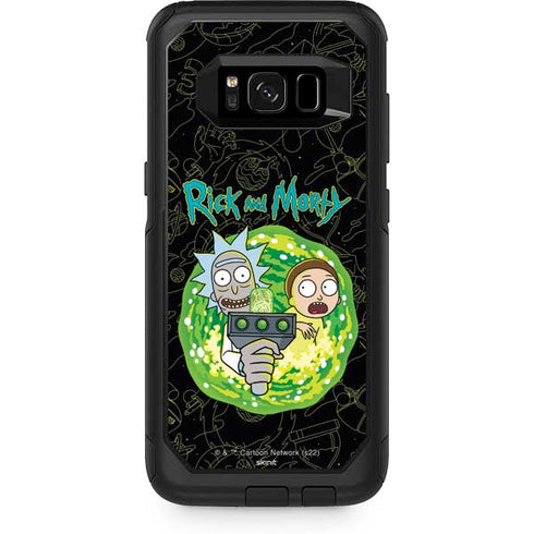 Adult Swim Rick and Morty Portal Travel Otterbox Commuter Galaxy Skin