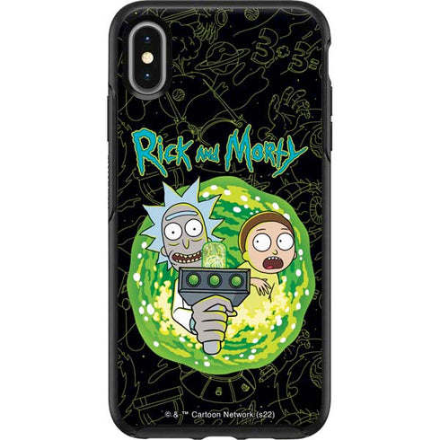 Adult Swim Rick and Morty Portal Travel Otterbox Symmetry iPhone Skin