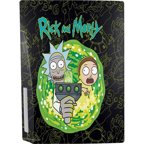Adult Swim Rick and Morty Portal Travel PS5 Bundle Skin