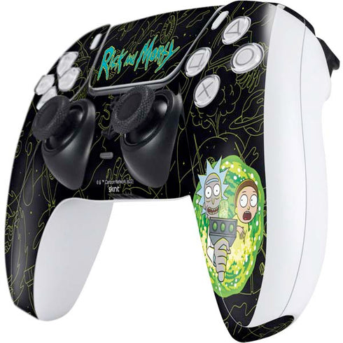 Adult Swim Rick and Morty Portal Travel PS5 Controller Skin