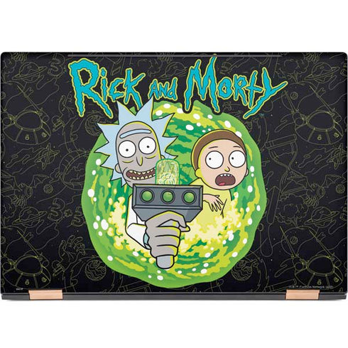 Adult Swim Rick and Morty Portal Travel HP Spectre Skin