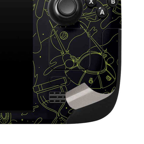 Adult Swim Rick and Morty Portal Travel Steam Deck Handheld Gaming Computer Skin