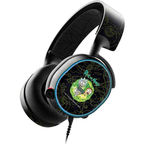 Adult Swim Rick and Morty Portal Travel SteelSeries Arctis 3 Skin