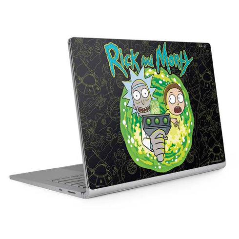 Adult Swim Rick and Morty Portal Travel Surface Book 2 13.5in Skin