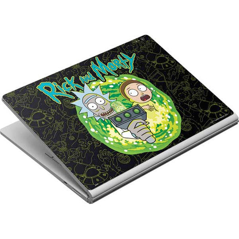 Adult Swim Rick and Morty Portal Travel Surface Book Skin
