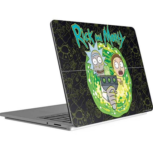 Adult Swim Rick and Morty Portal Travel Surface Laptop Studio Skin