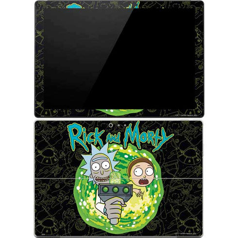 Adult Swim Rick and Morty Portal Travel Surface Pro 4 Skin