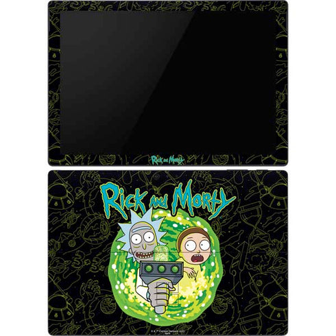 Adult Swim Rick and Morty Portal Travel Surface Pro 6 Skin