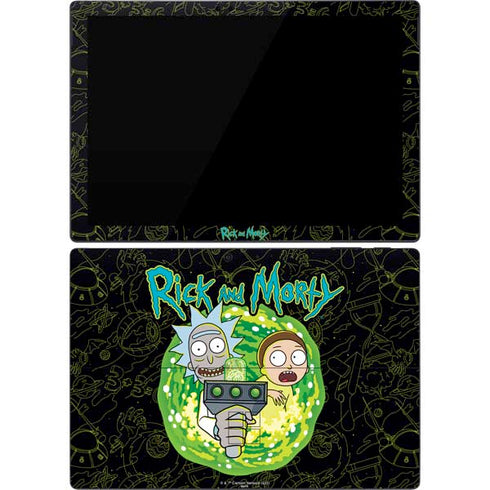 Adult Swim Rick and Morty Portal Travel Surface Pro 7 Skin