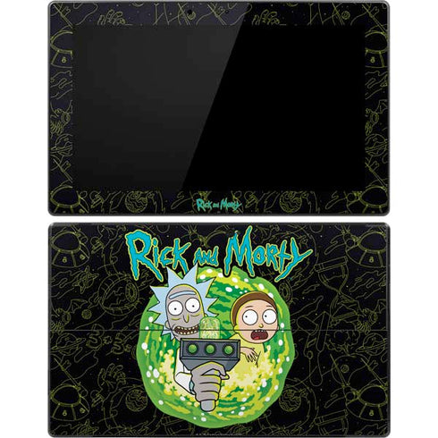 Adult Swim Rick and Morty Portal Travel Surface Pro Tablet Skin