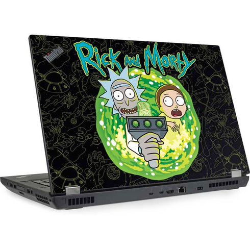 Adult Swim Rick and Morty Portal Travel Lenovo ThinkPad Skin