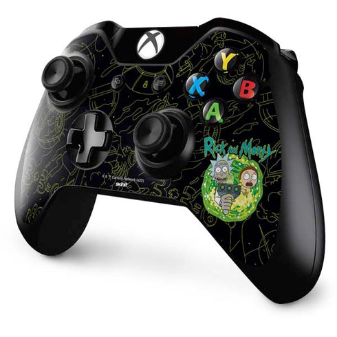 Adult Swim Rick and Morty Portal Travel Xbox One Controller Skin