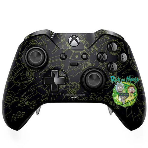 Adult Swim Rick and Morty Portal Travel Xbox One Elite Controller Skin