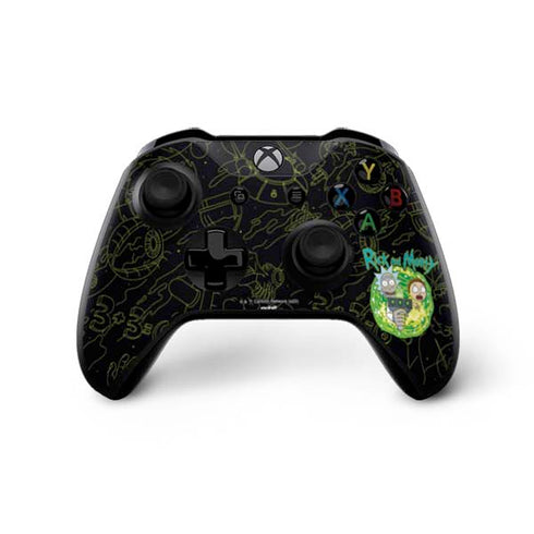 Adult Swim Rick and Morty Portal Travel Xbox One X Controller Skin