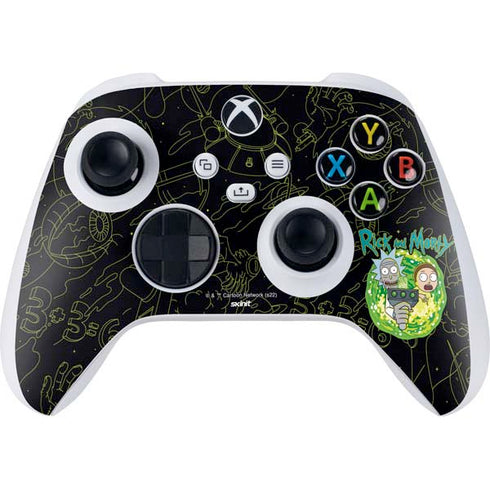 Adult Swim Rick and Morty Portal Travel Xbox Series S Controller Skin