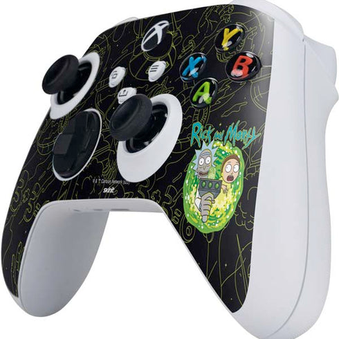 Adult Swim Rick and Morty Portal Travel Xbox Series S Controller Skin