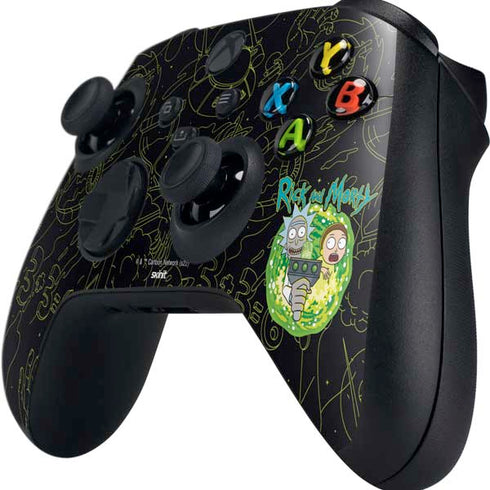 Adult Swim Rick and Morty Portal Travel Xbox Series X Controller Skin