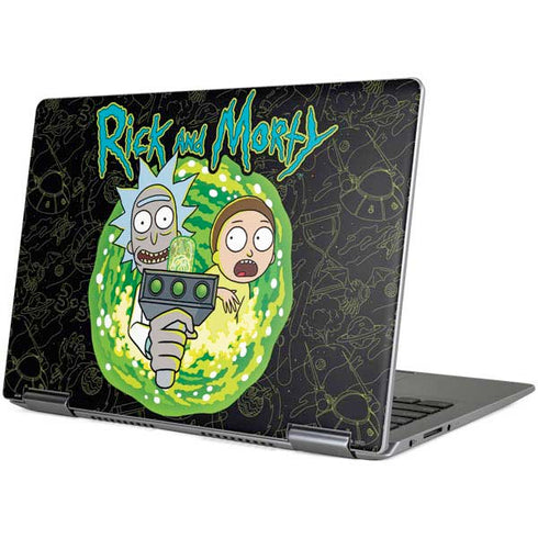 Adult Swim Rick and Morty Portal Travel Yoga 710 14in Skin