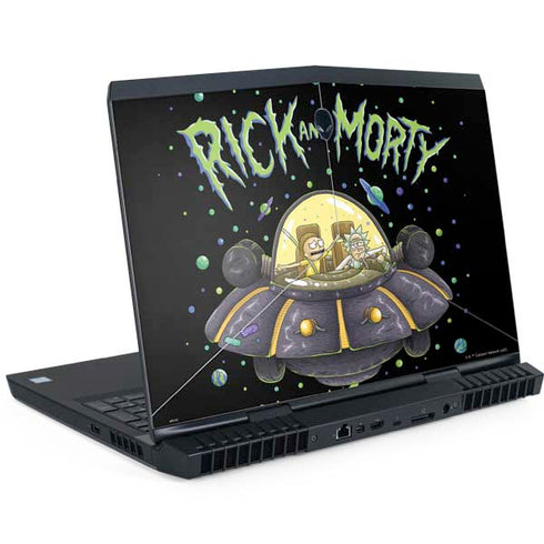 Adult Swim Rick and Morty Spaceship Dell Alienware Skin