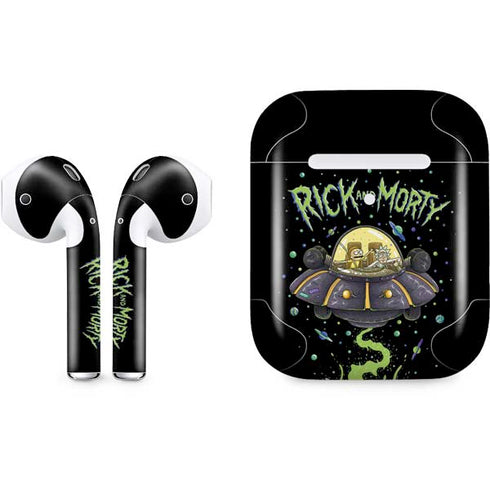 Adult Swim Rick and Morty Spaceship Apple AirPods 2 Skin
