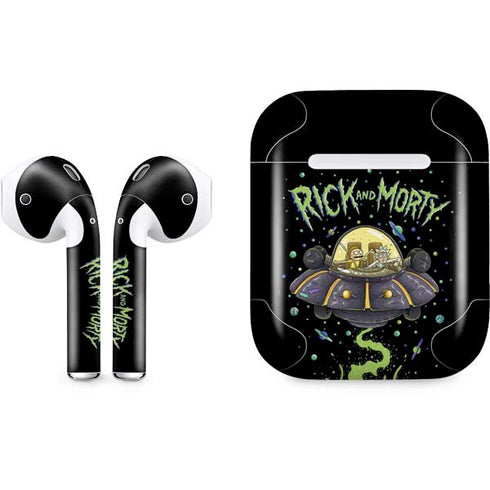 Adult Swim Rick and Morty Spaceship Apple AirPods Skin