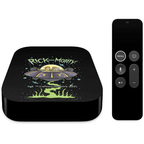 Adult Swim Rick and Morty Spaceship Apple TV Skin