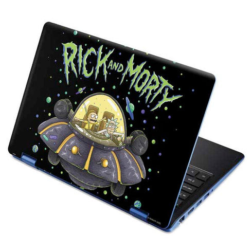 Adult Swim Rick and Morty Spaceship Aspire R11 11.6in Skin