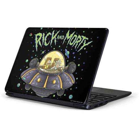 Adult Swim Rick and Morty Spaceship Samsung Chromebook Skin