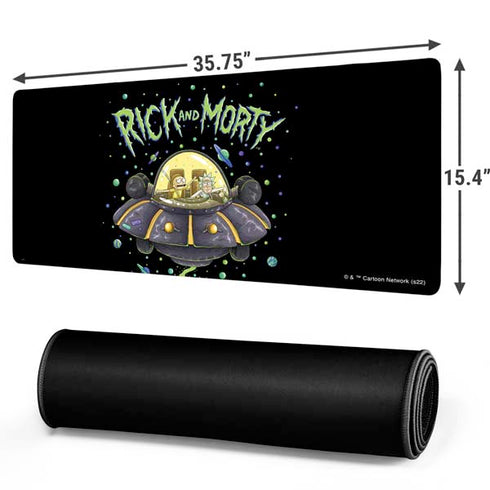 Adult Swim Rick and Morty Spaceship Gaming Mouse Pad