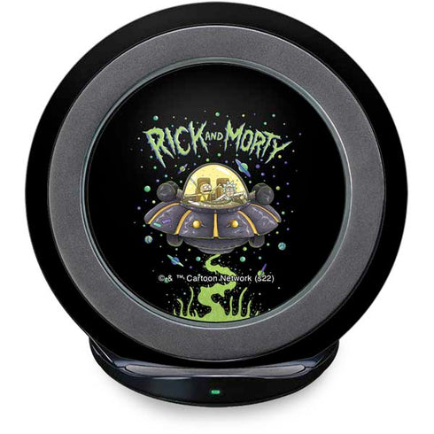 Adult Swim Rick and Morty Spaceship Fast Charge Wireless Charging Stand Skin
