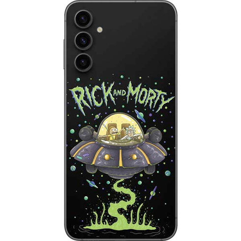 Adult Swim Rick and Morty Spaceship Galaxy A14 5G Skin