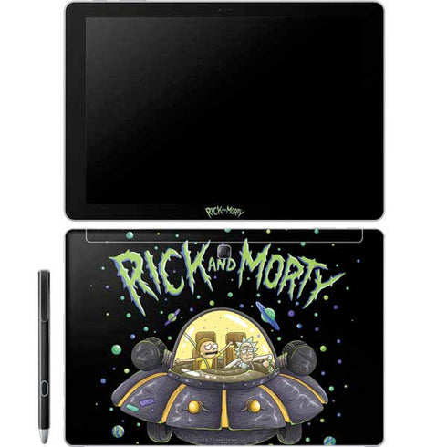 Adult Swim Rick and Morty Spaceship Galaxy Book 12in Skin