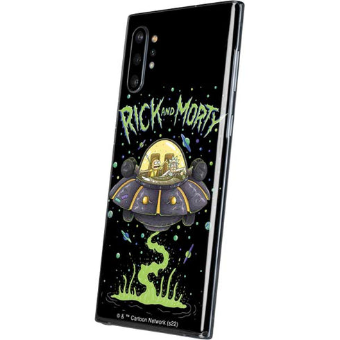 Adult Swim Rick and Morty Spaceship Galaxy Note 10 Plus Skin