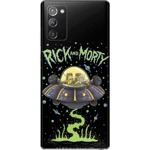 Adult Swim Rick and Morty Spaceship Galaxy Note20 5G Skin