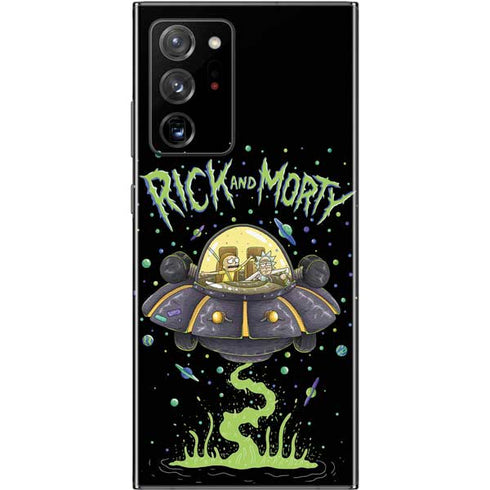 Adult Swim Rick and Morty Spaceship Galaxy Note20 Ultra 5G Skin