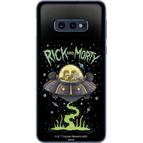 Adult Swim Rick and Morty Spaceship Galaxy S10e Skin