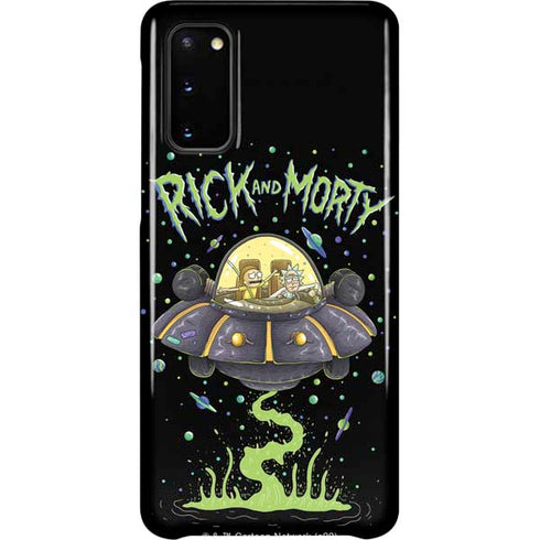 Adult Swim Rick and Morty Spaceship Galaxy S20 Lite Case