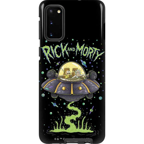 Adult Swim Rick and Morty Spaceship Galaxy S20 Pro Case