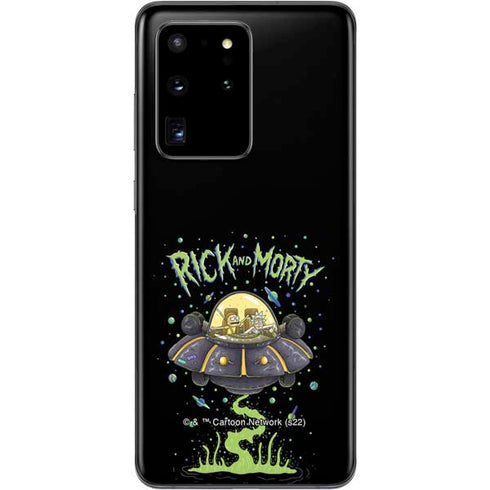 Adult Swim Rick and Morty Spaceship Galaxy S20 Ultra 5G Skin